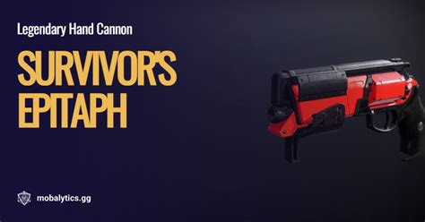 Contact information for renew-deutschland.de - Survivors Epitaph is an amazing hand cannon that just released in Season of the Splicer. It gets some awesome god rolls for both PvE and PvP. In this video I...